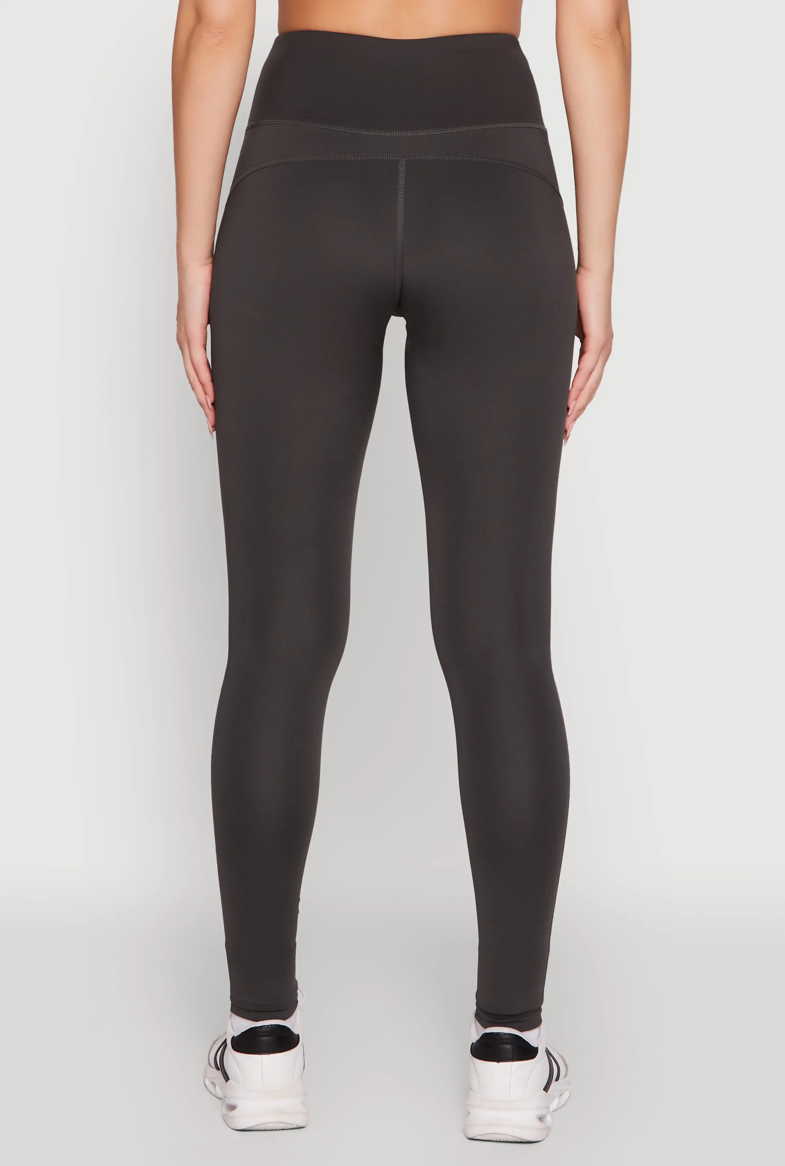 Solid High Waisted Yoga Pants sold by Rainbow product image thumbnail 5