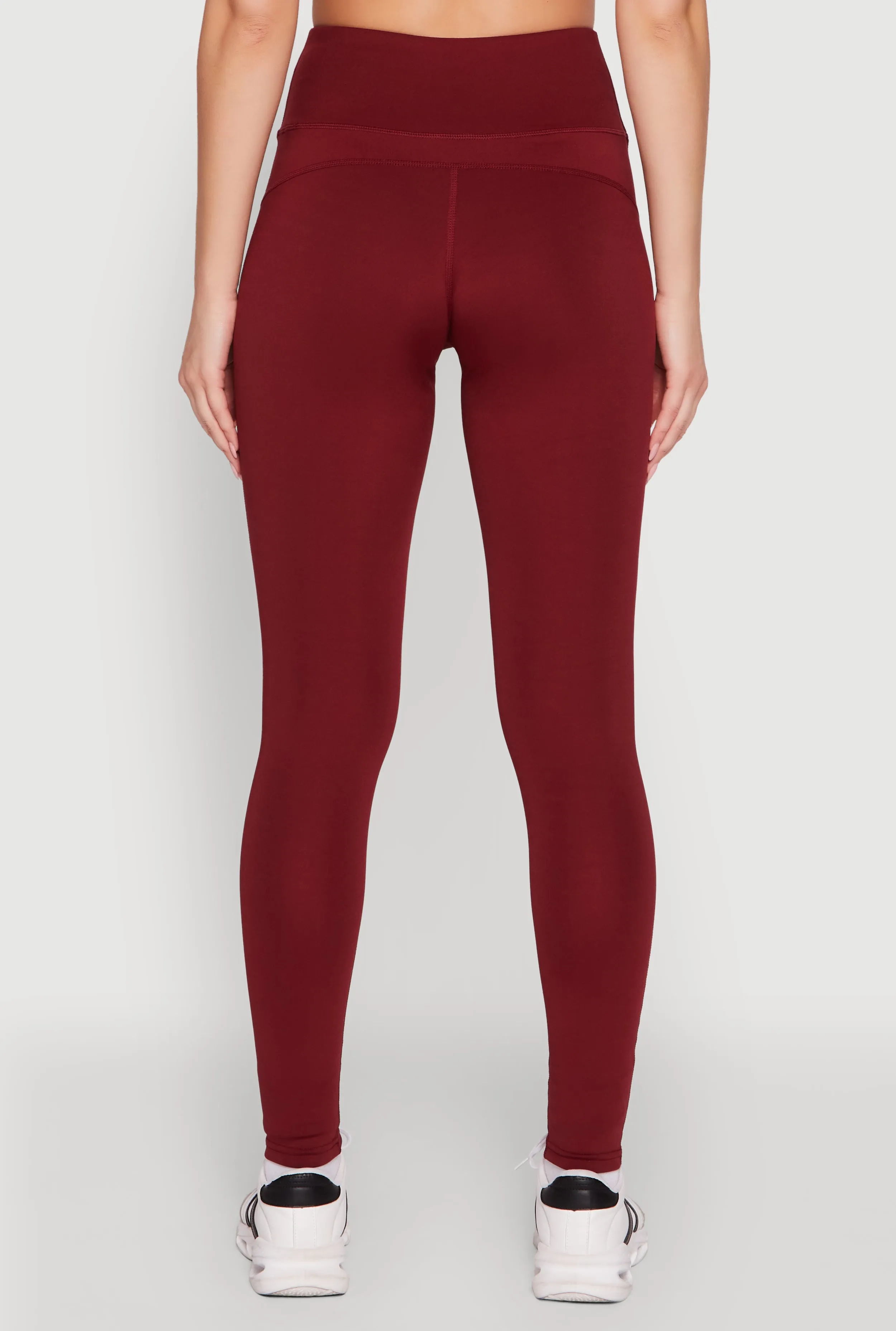 Solid High Waisted Yoga Pants sold by Rainbow product image thumbnail 5