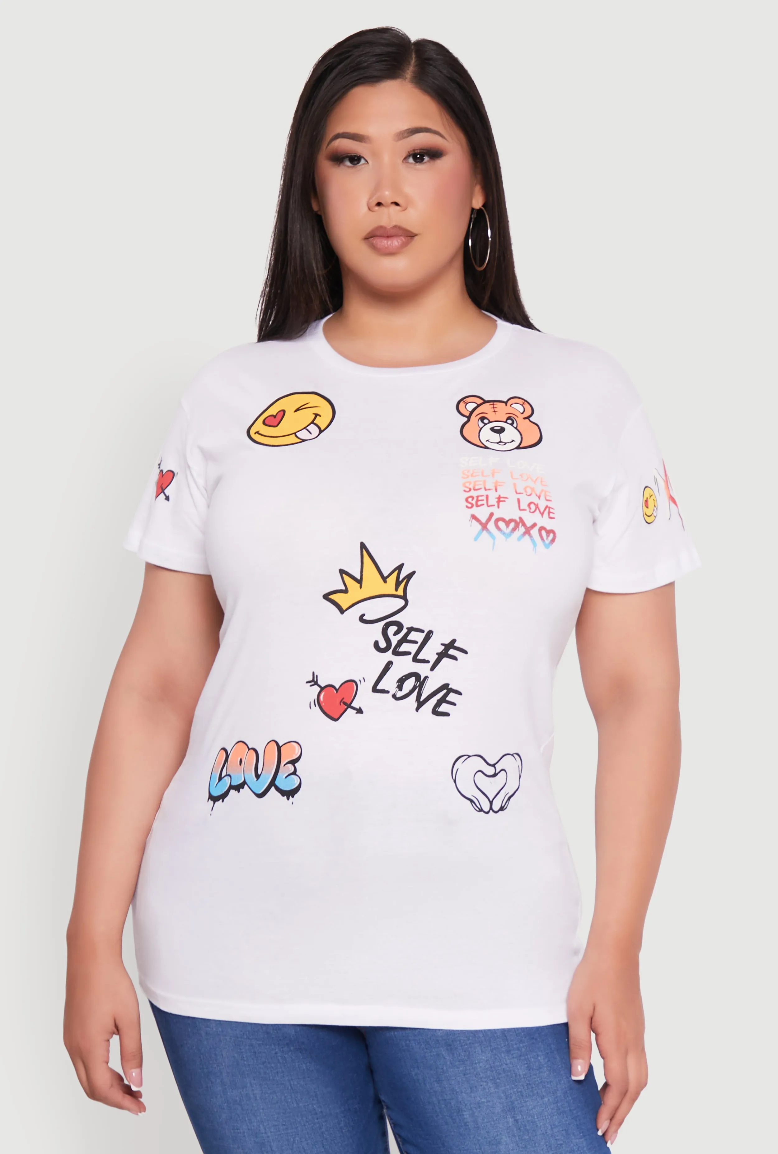 Plus Size Self Love Graphic Tee sold by Rainbow product image thumbnail 2