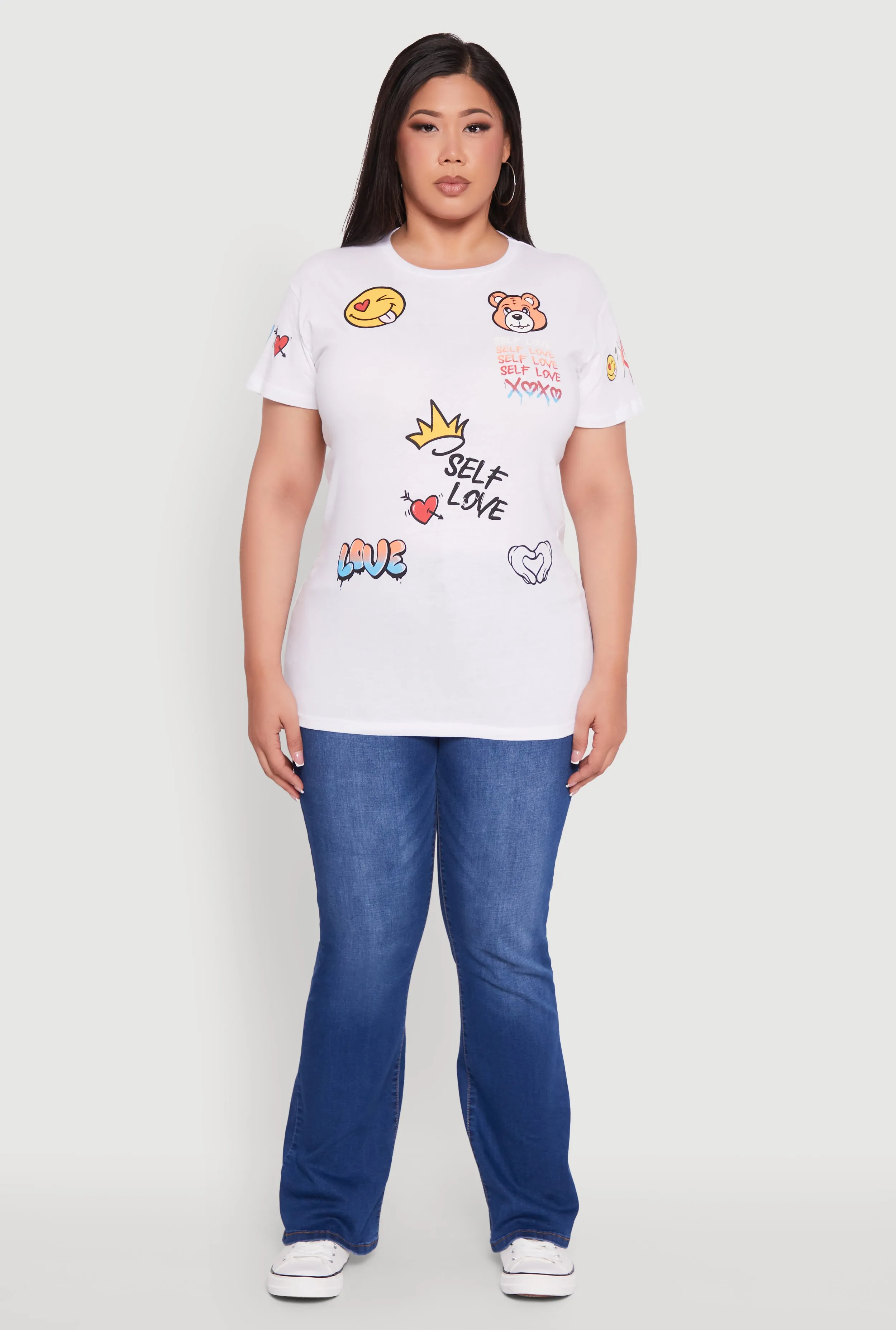 Plus Size Self Love Graphic Tee sold by Rainbow product image thumbnail 3