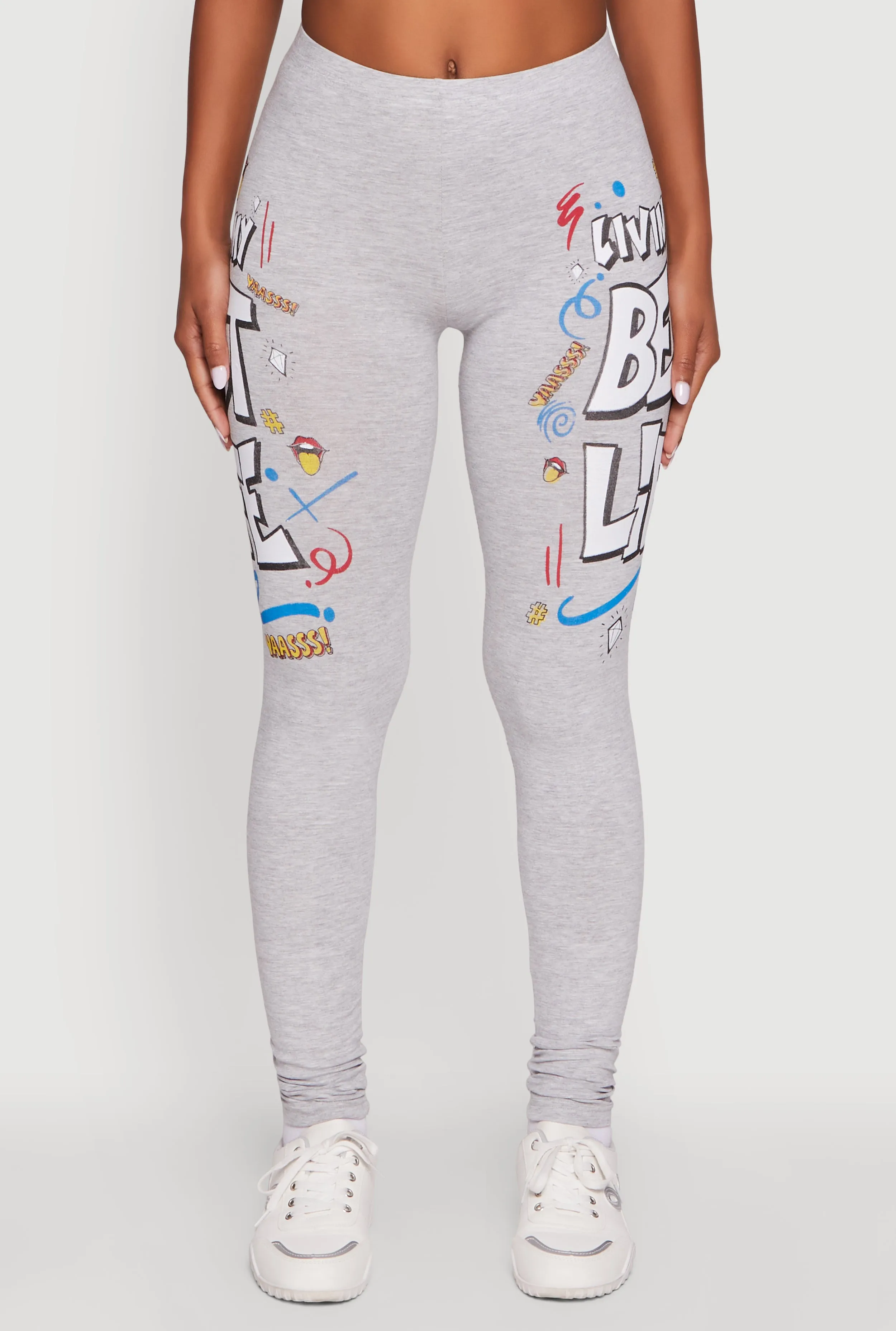 Living My Best Life Graphic Leggings sold by Rainbow product image thumbnail 5