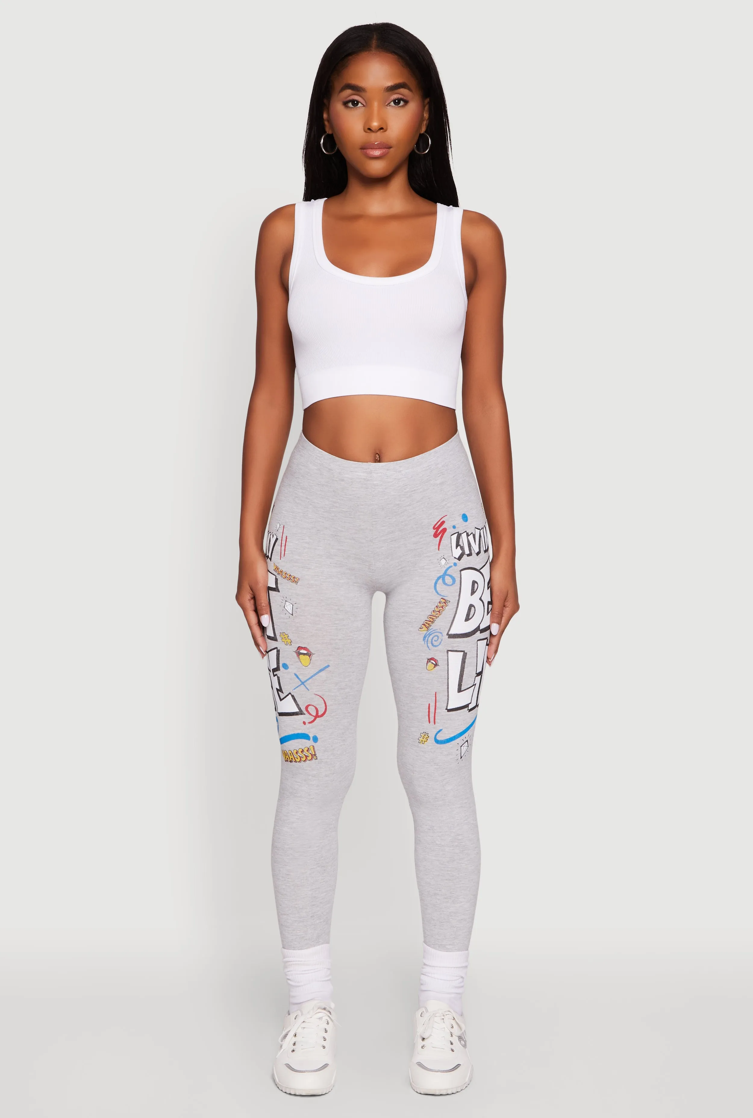 Living My Best Life Graphic Leggings sold by Rainbow product image thumbnail 2
