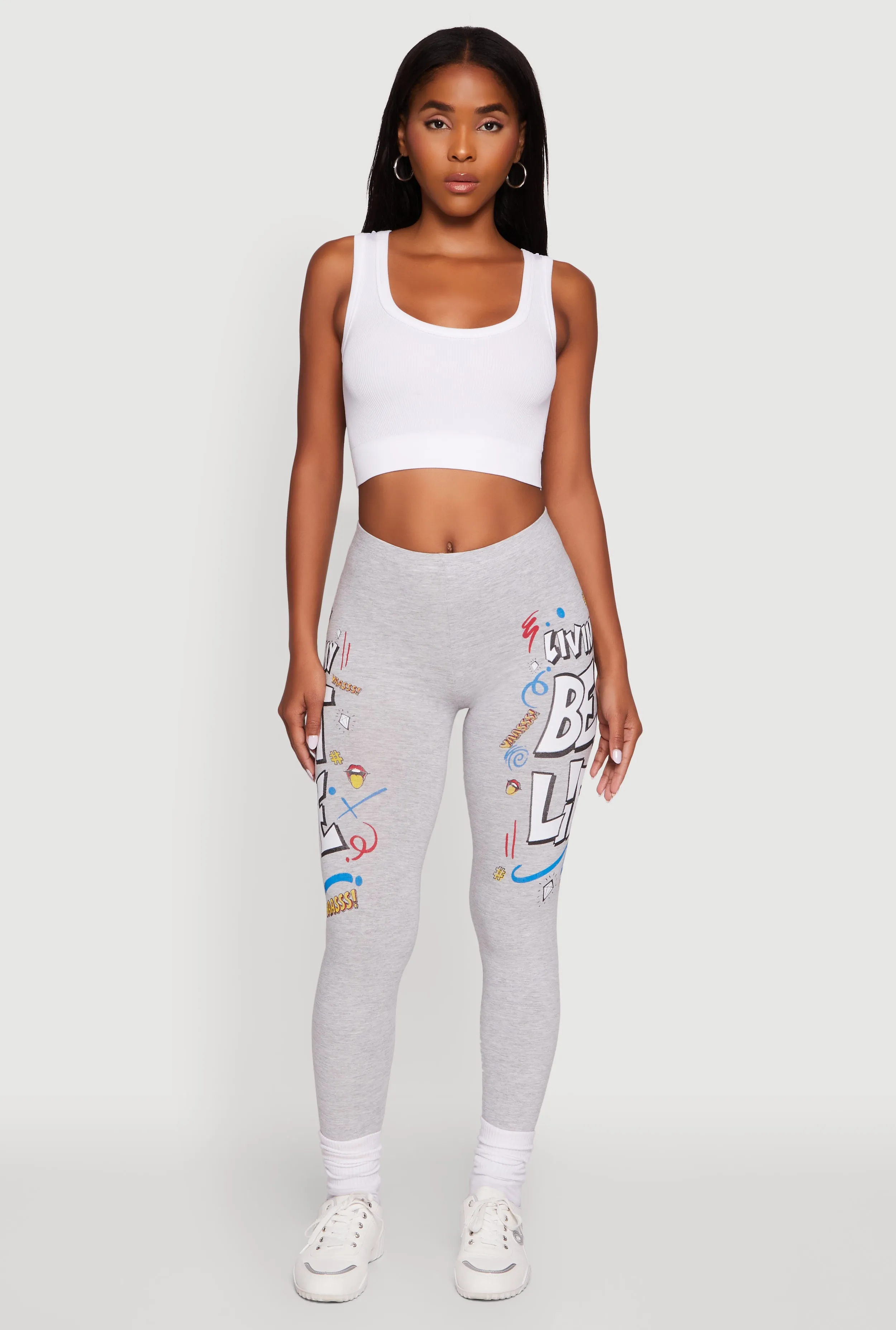 Living My Best Life Graphic Leggings sold by Rainbow