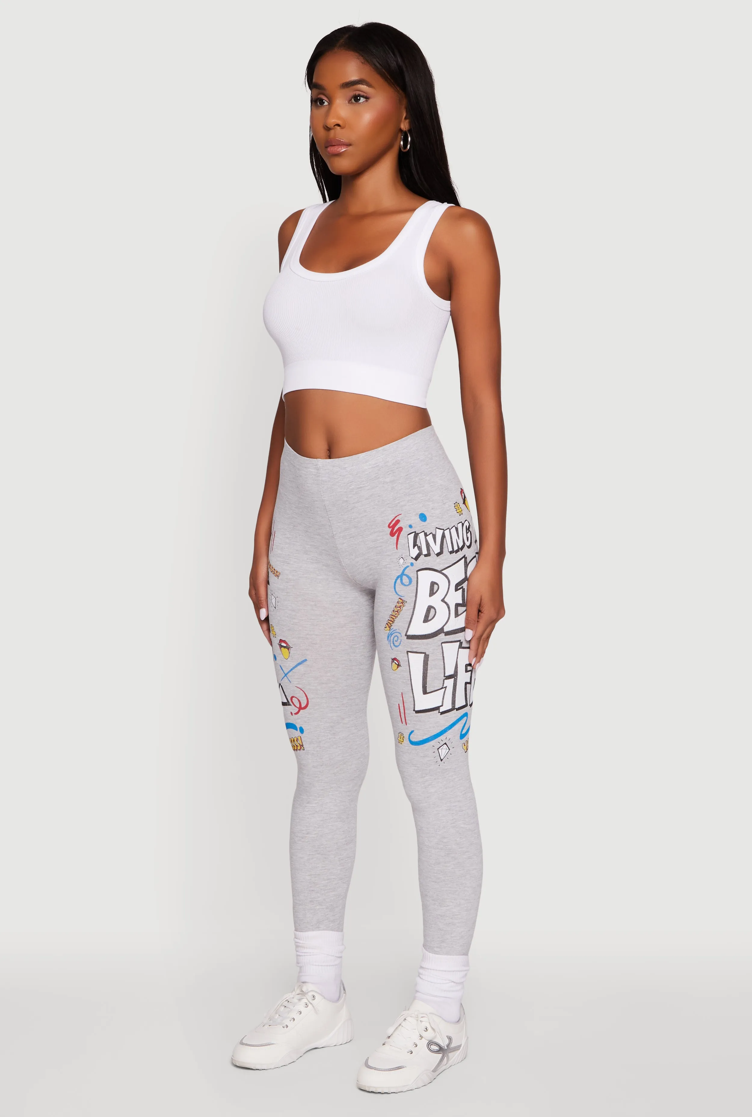 Living My Best Life Graphic Leggings sold by Rainbow product image thumbnail 3