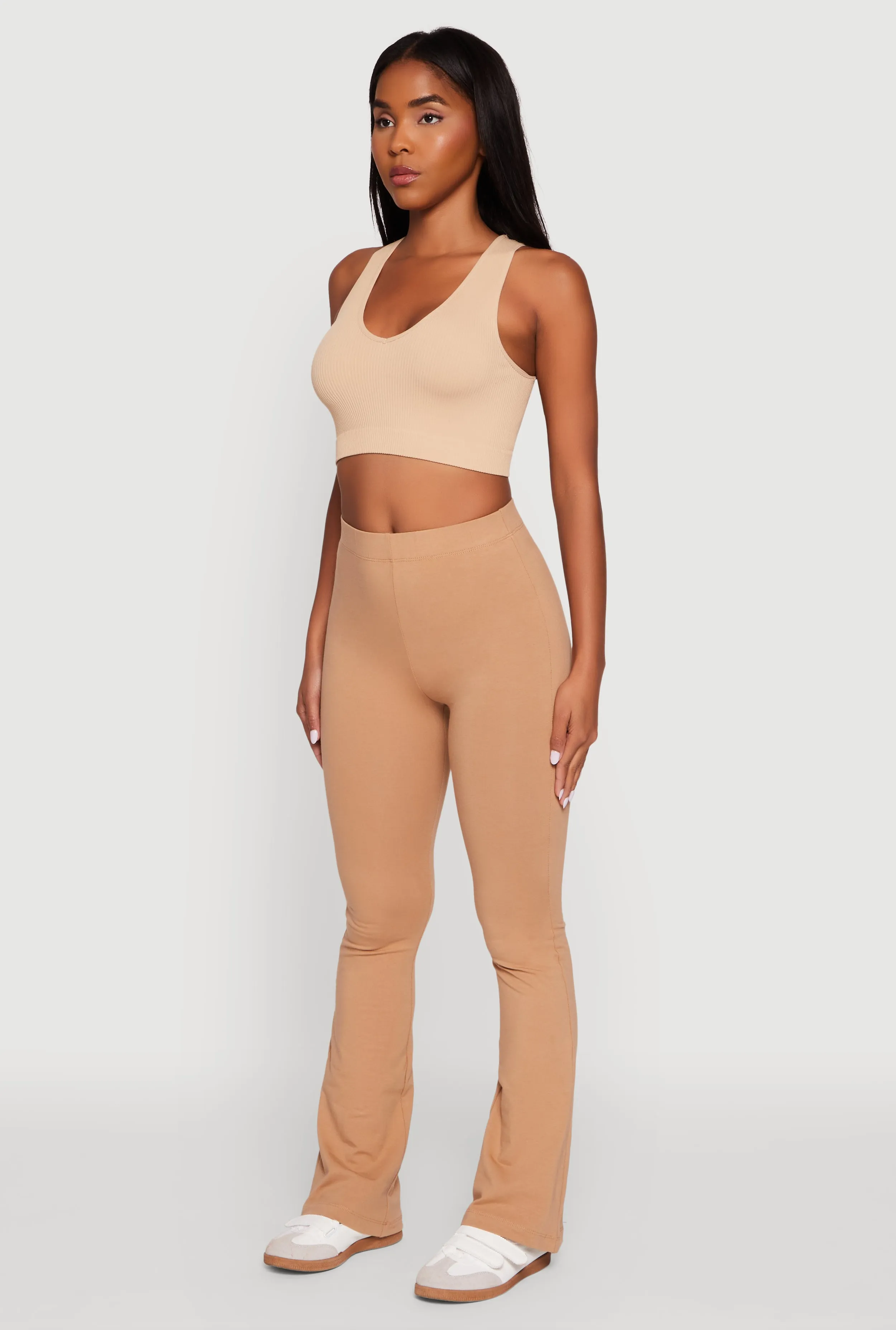 High Waisted Slim Bootcut Yoga Pants sold by Rainbow product image thumbnail 3