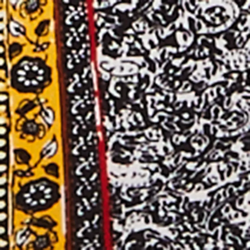 Boho Border Print High Waisted Flare Leg Pants sold by Rainbow product image thumbnail 4