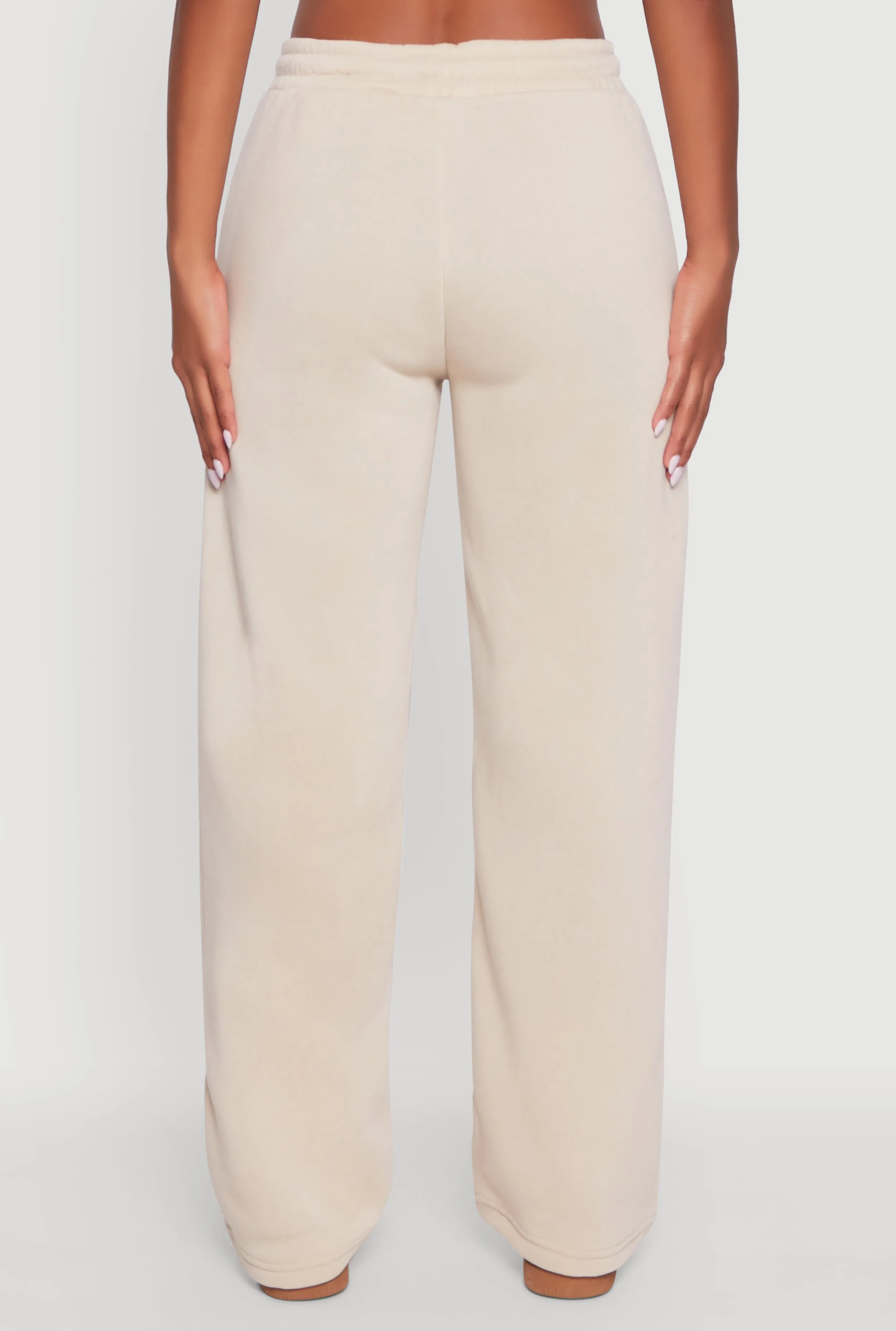 Wide Leg Fleece Sweatpants with Pockets sold by Rainbow product image thumbnail 5