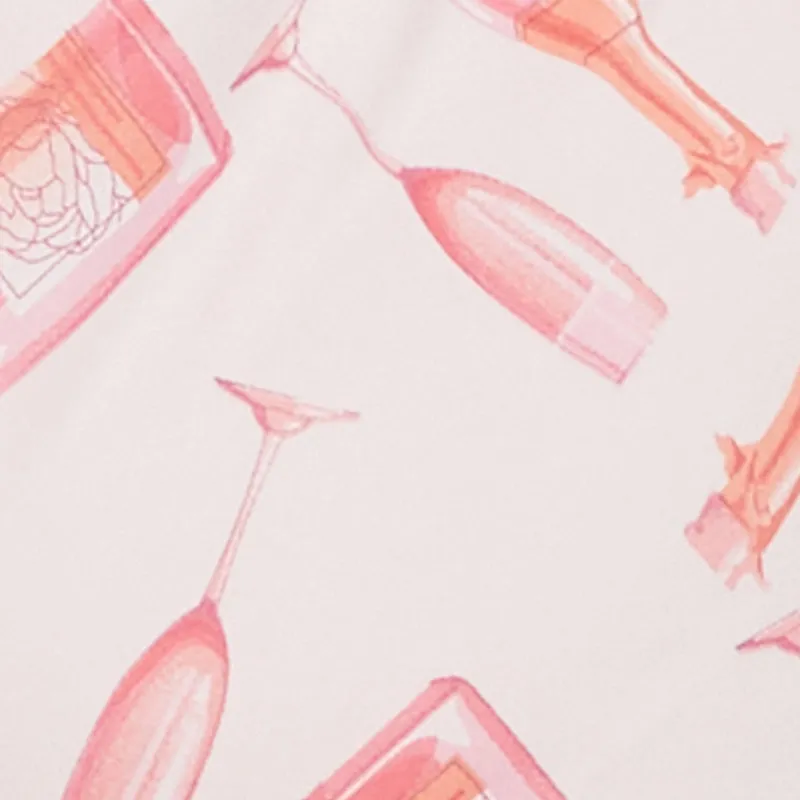 Plus Size Champagne Graphic Print Pajama Onesie sold by Rainbow product image thumbnail 4