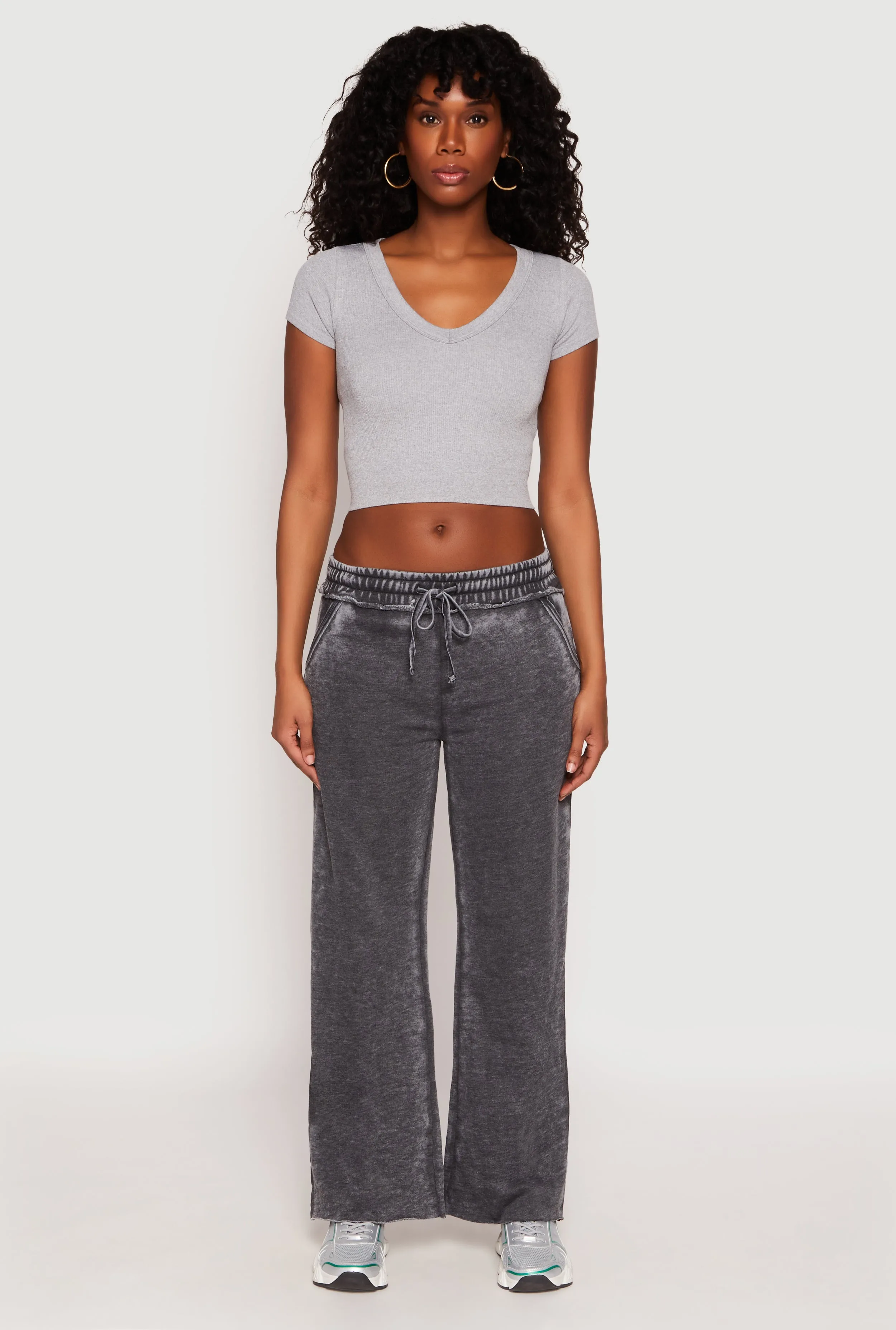 Frayed Acid Wash Sweatpants sold by Rainbow product image thumbnail 3