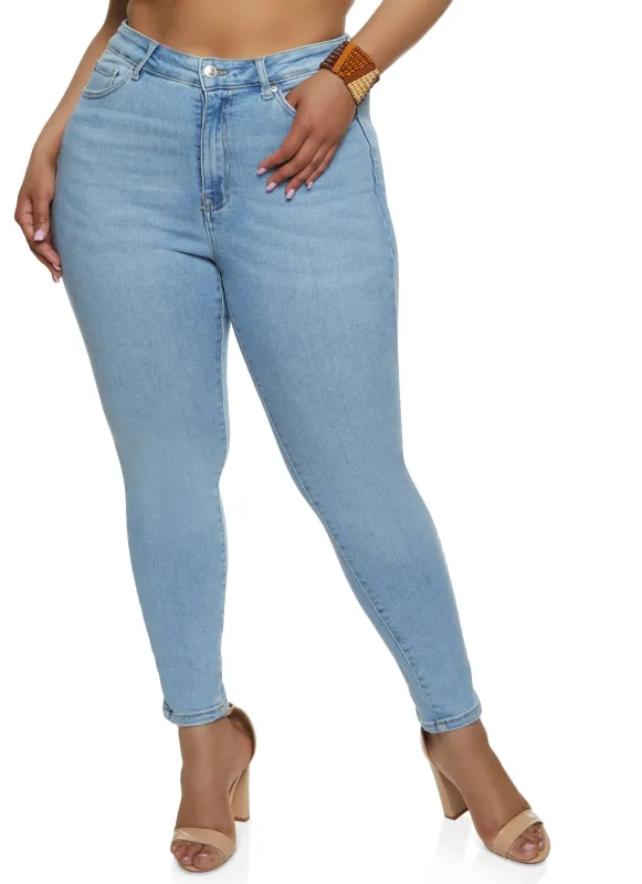 Plus Size WAX Skinny Jeans sold by Rainbow