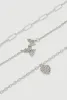 Assorted Cubic Zirconia Charm Anklets Set of 3 sold by Rainbow