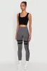 Stripe Detail Graphic Push Up Cell Phone Pocket Leggings sold by Rainbow