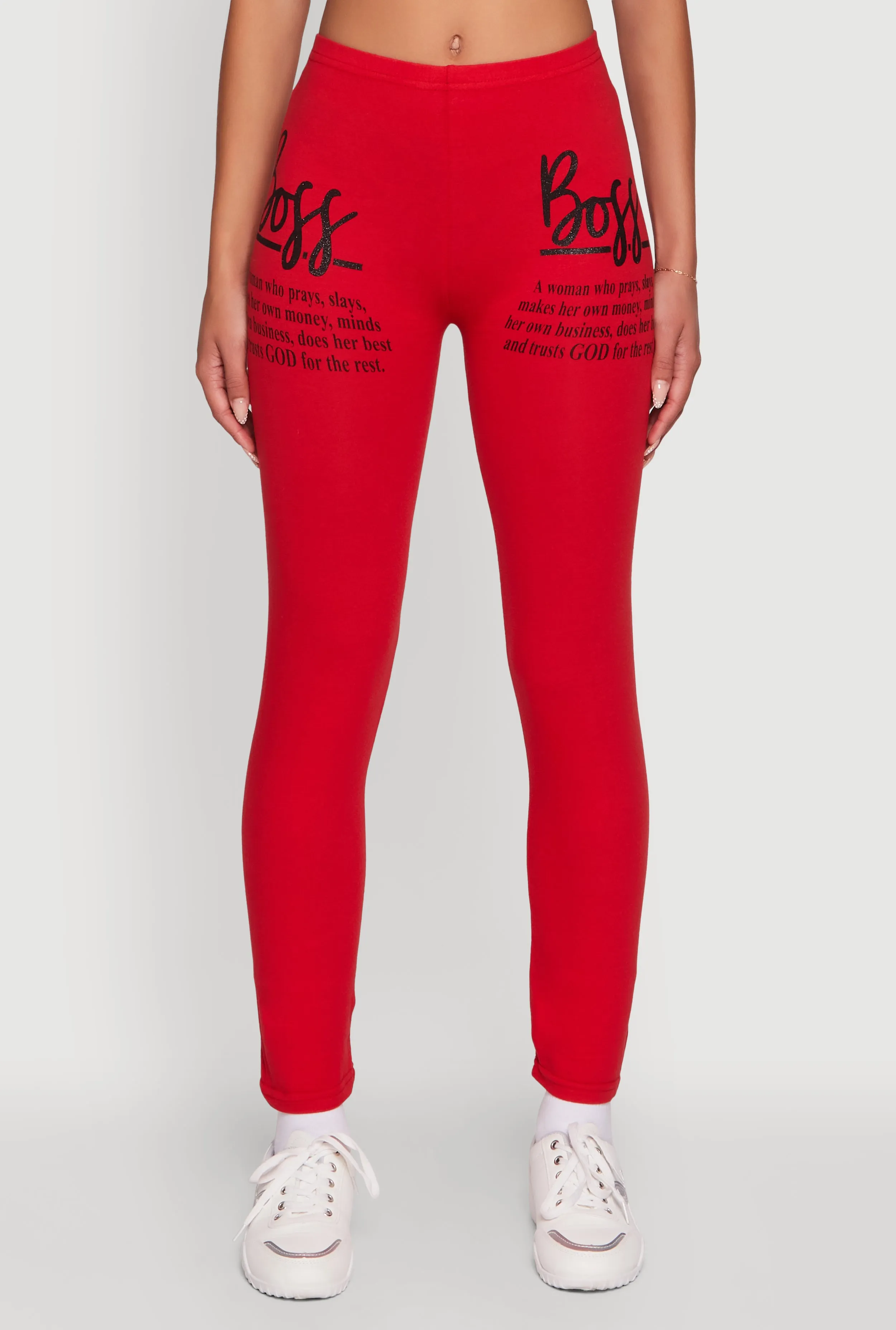 Trendy Boss Graphic Leggings sold by Rainbow product image thumbnail 5