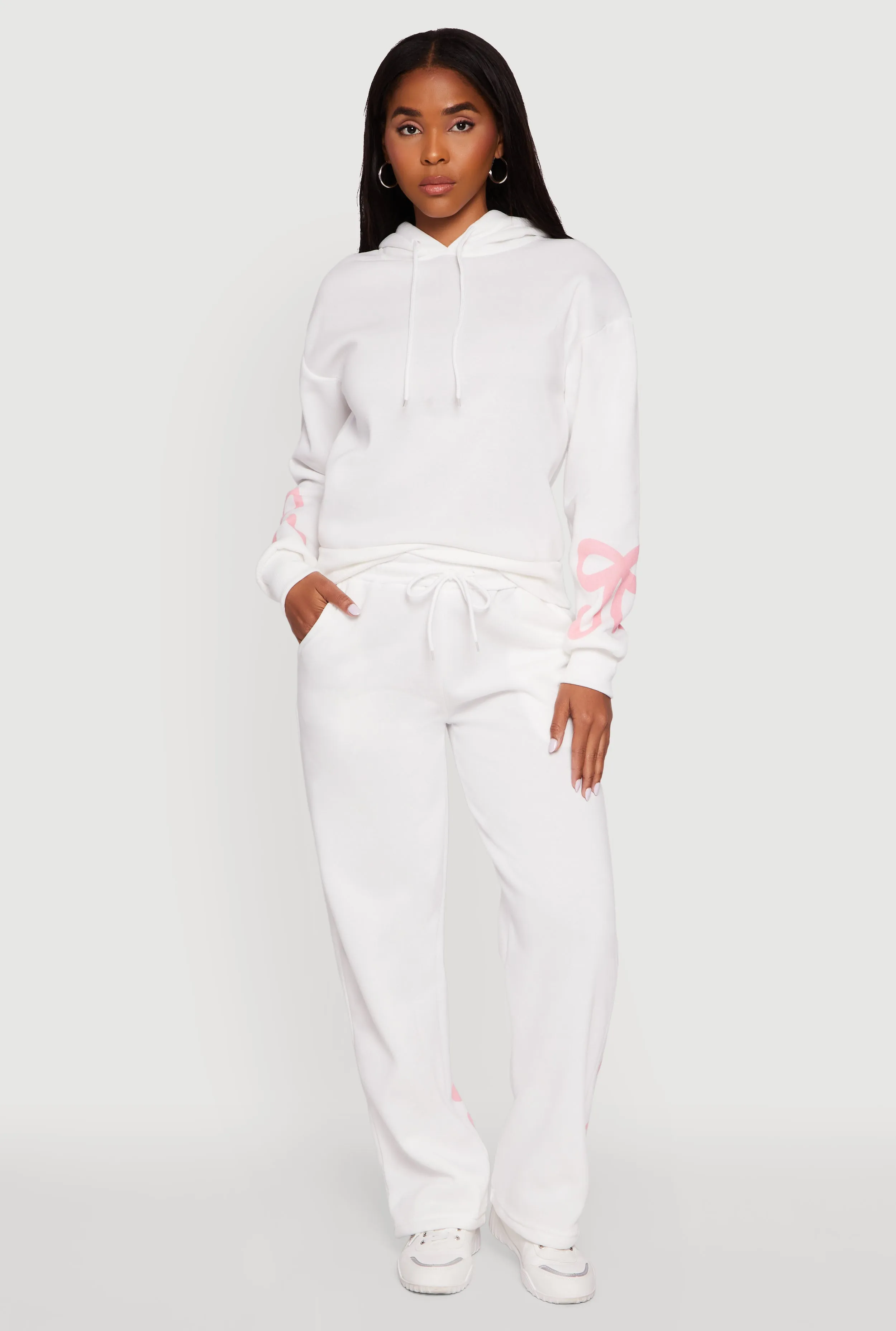 Bow Graphic Drawstring Waist Sweatpants sold by Rainbow product image thumbnail 2