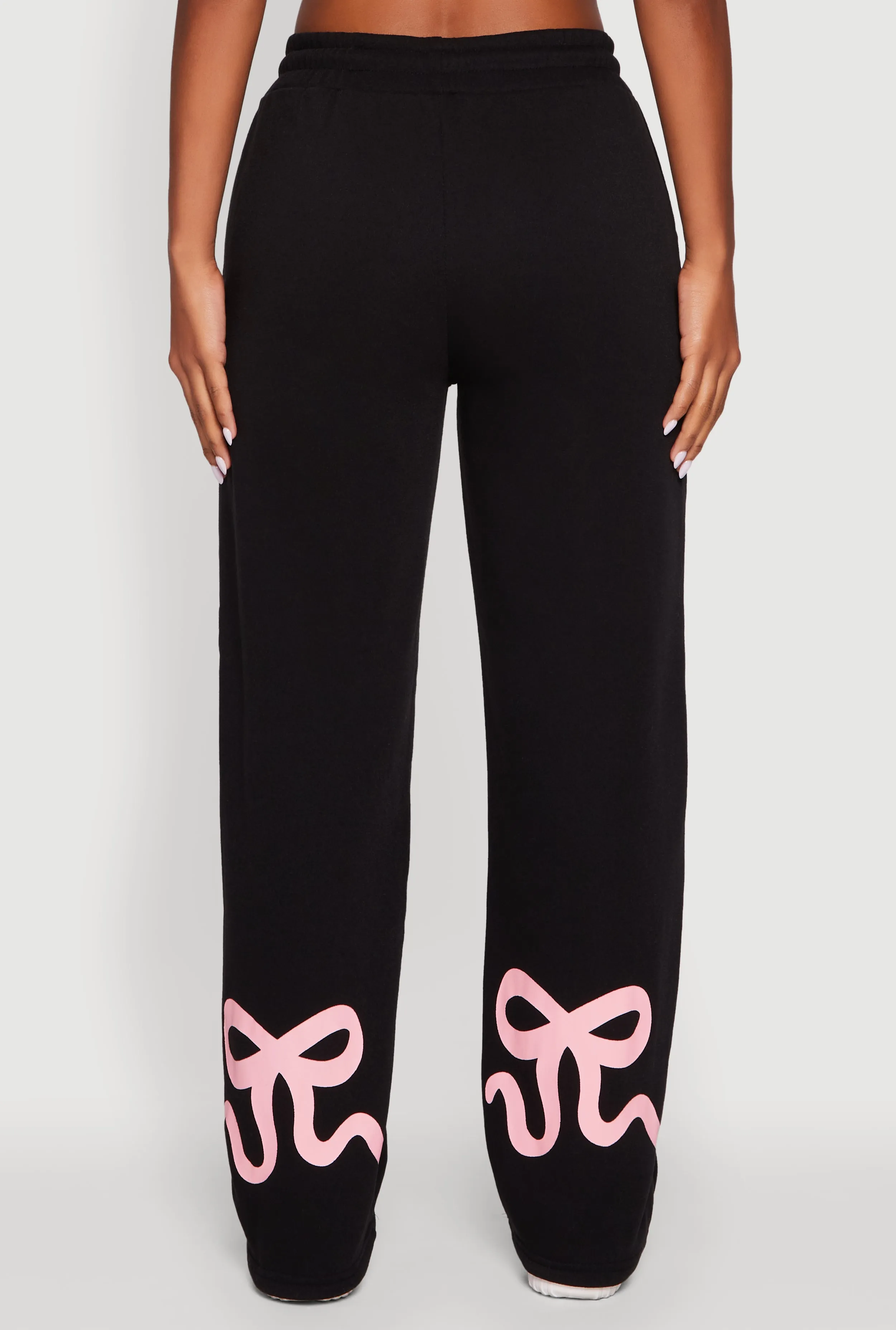 Bow Graphic Drawstring Waist Sweatpants sold by Rainbow product image thumbnail 5