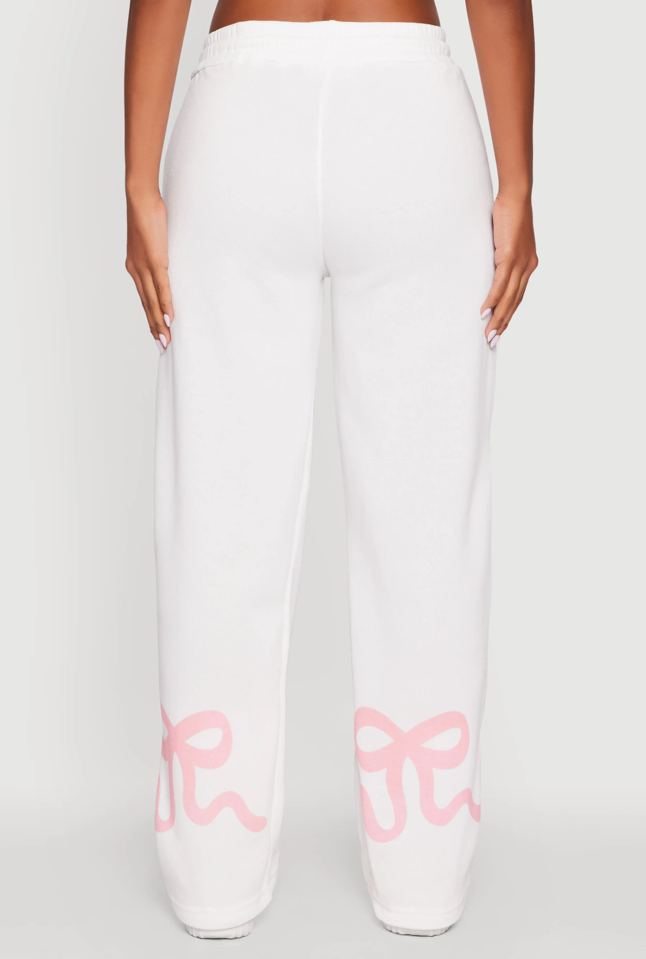 Bow Graphic Drawstring Waist Sweatpants sold by Rainbow product image thumbnail 5