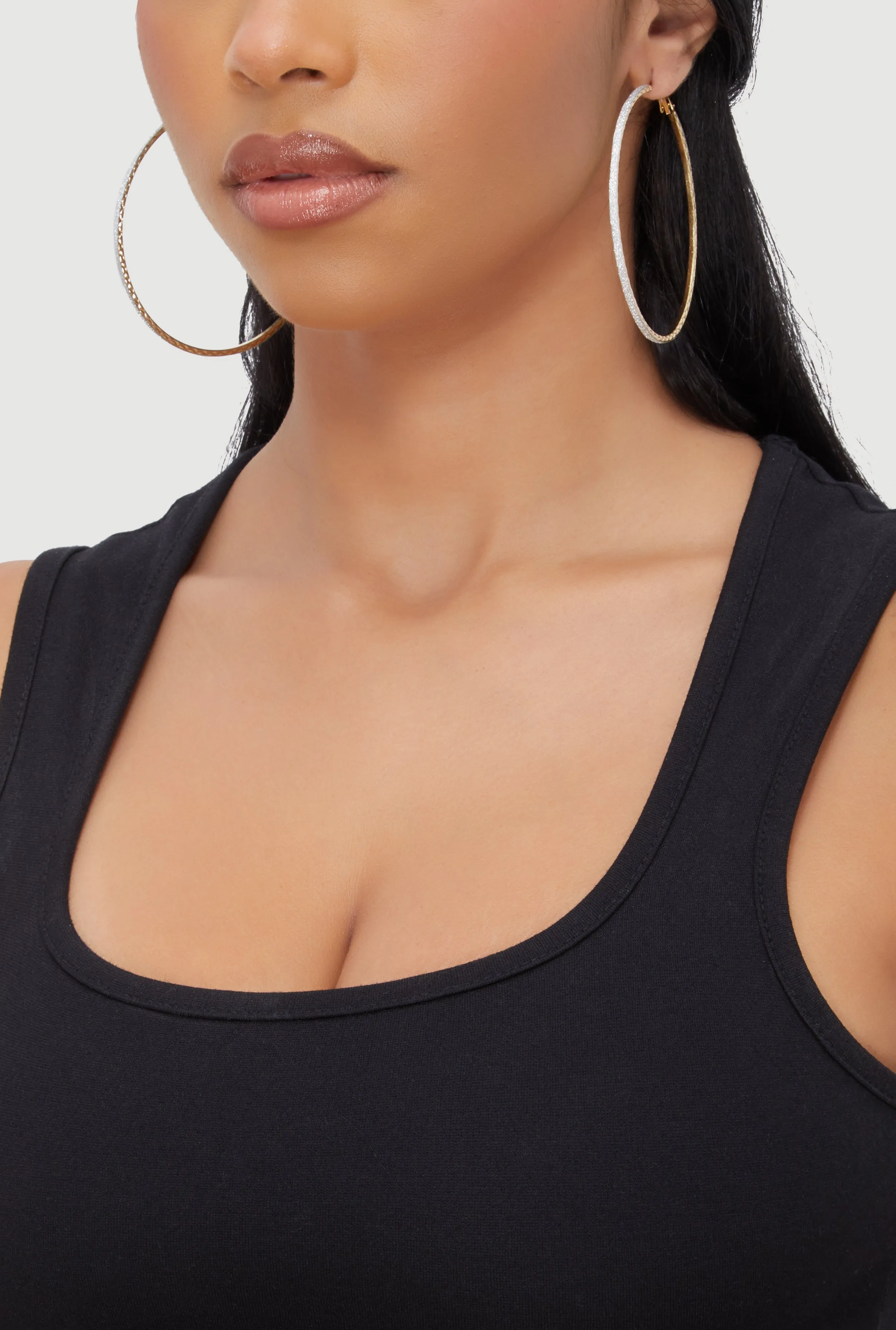 Assorted Metallic Hoop Earrings Set of 3 sold by Rainbow product image thumbnail 2