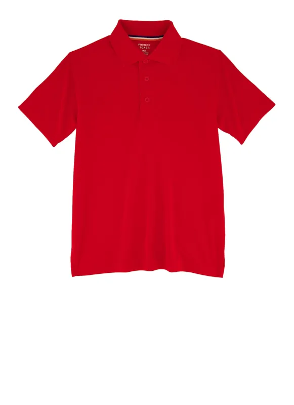 French Toast Boys 8-14 Solid Pique Polo Shirt sold by Rainbow