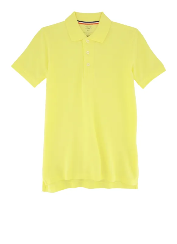 French Toast Boys 8-16 Picot Collar Polo Shirt sold by Rainbow