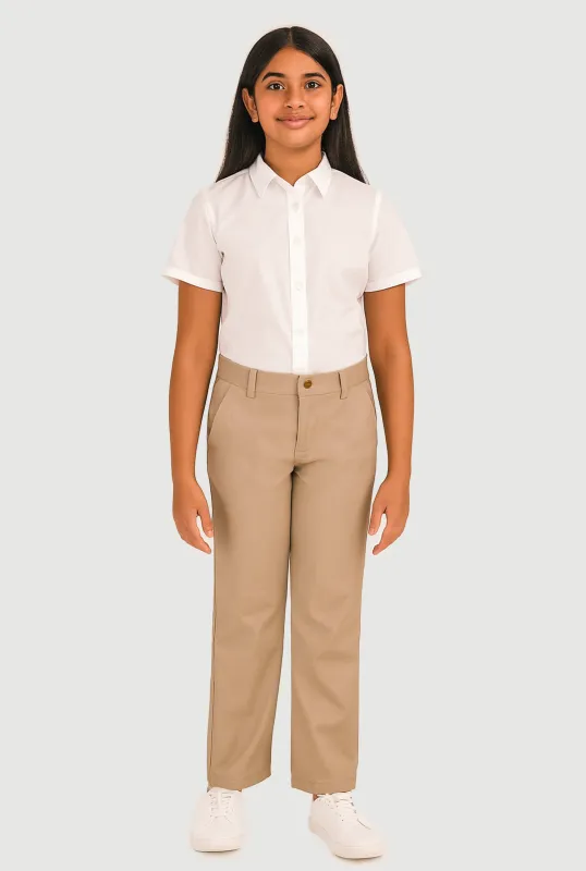 French Toast Girls 7-14 Straight Leg Khaki Pants sold by Rainbow