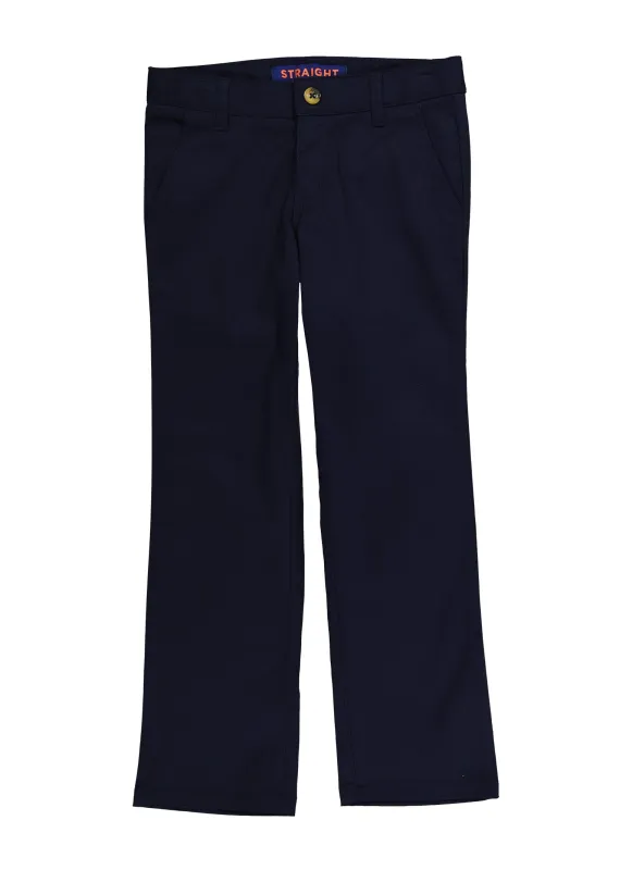 French Toast Girls 7-14 Solid Straight Leg Pants sold by Rainbow