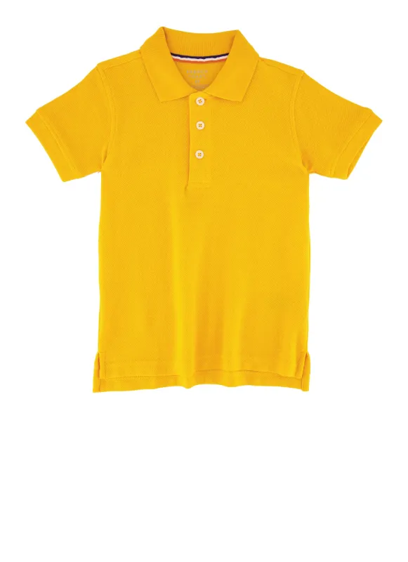 French Toast Boys 2T-4T Solid Pique Polo sold by Rainbow