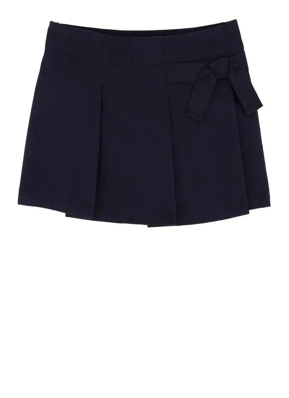 French Toast Girls 2T-4T Pleated Knot Scooter Skirt sold by Rainbow