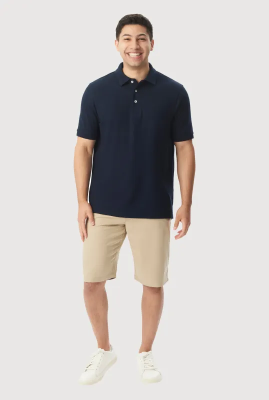 French Toast Boys 10-20 Husky Short Sleeve Pique Polo sold by Rainbow