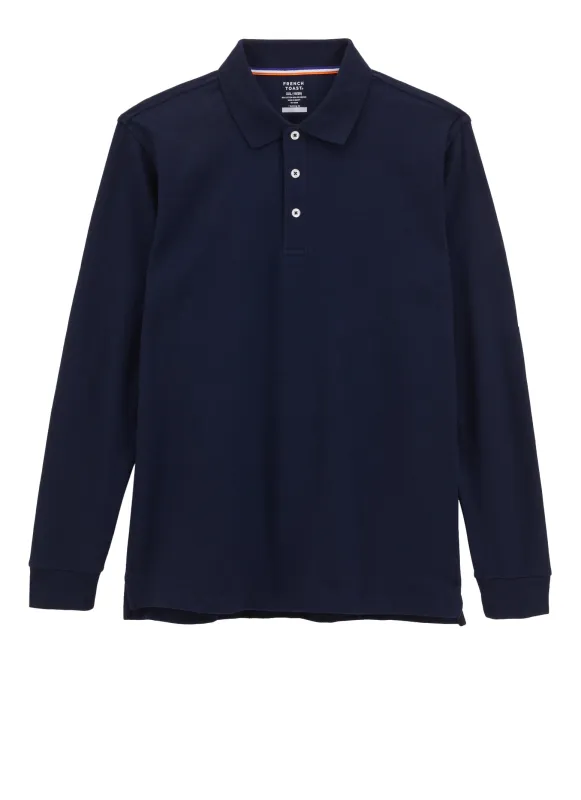 French Toast Boys 18-20 Husky Long Sleeve Polo Shirt sold by Rainbow