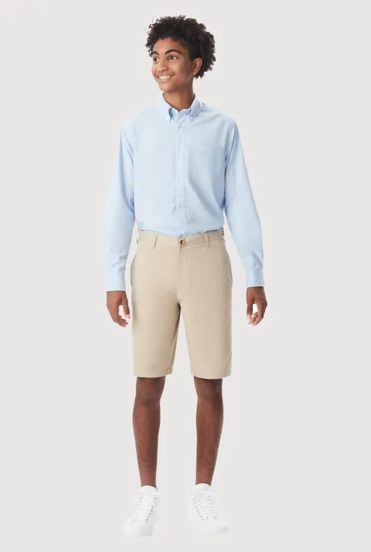 French Toast Boys 16-20 Flat Front Stretch Twill Shorts sold by Rainbow