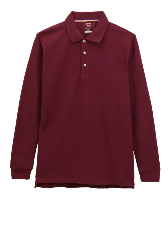 French Toast Boys Husky 18-20 Long Sleeve Polo Shirt sold by Rainbow