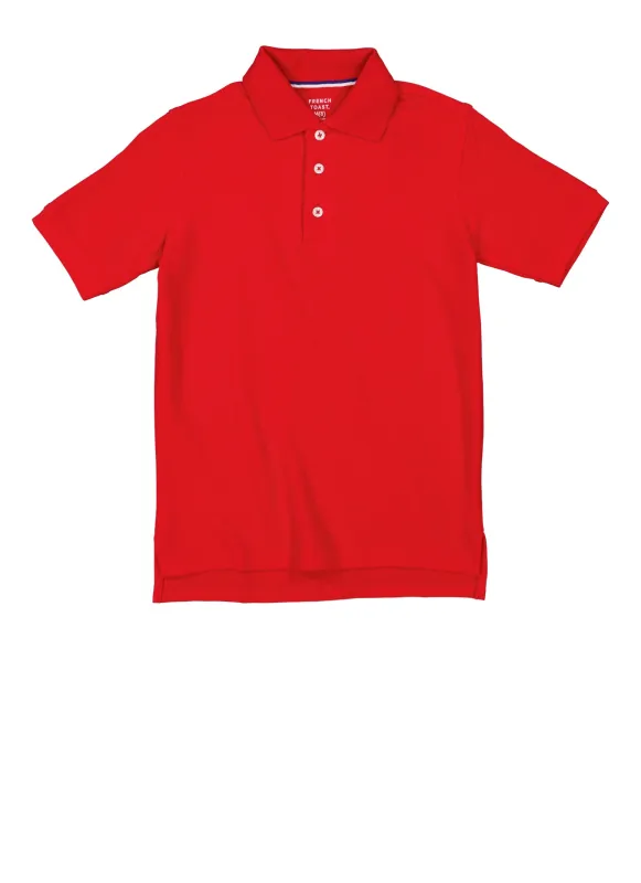 French Toast Boys 8-16 Short Sleeve Pique Polo sold by Rainbow