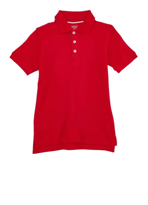French Toast Boys 4-7 Solid Short Sleeve Polo Shirt sold by Rainbow