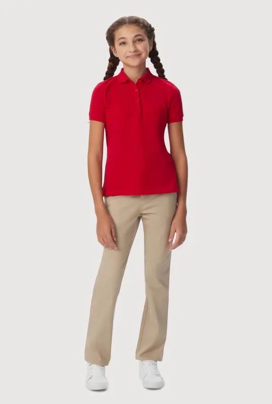 French Toast Junior Stretch Pique Polo sold by Rainbow