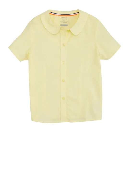 French Toast Girls 4-6x Peter Pan Collar Short Sleeve Shirt sold by Rainbow
