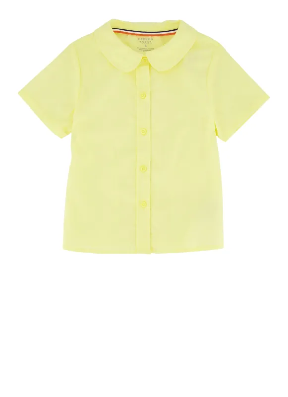 French Toast Girls 4-6x Peter Pan Collar Button Down Shirt sold by Rainbow