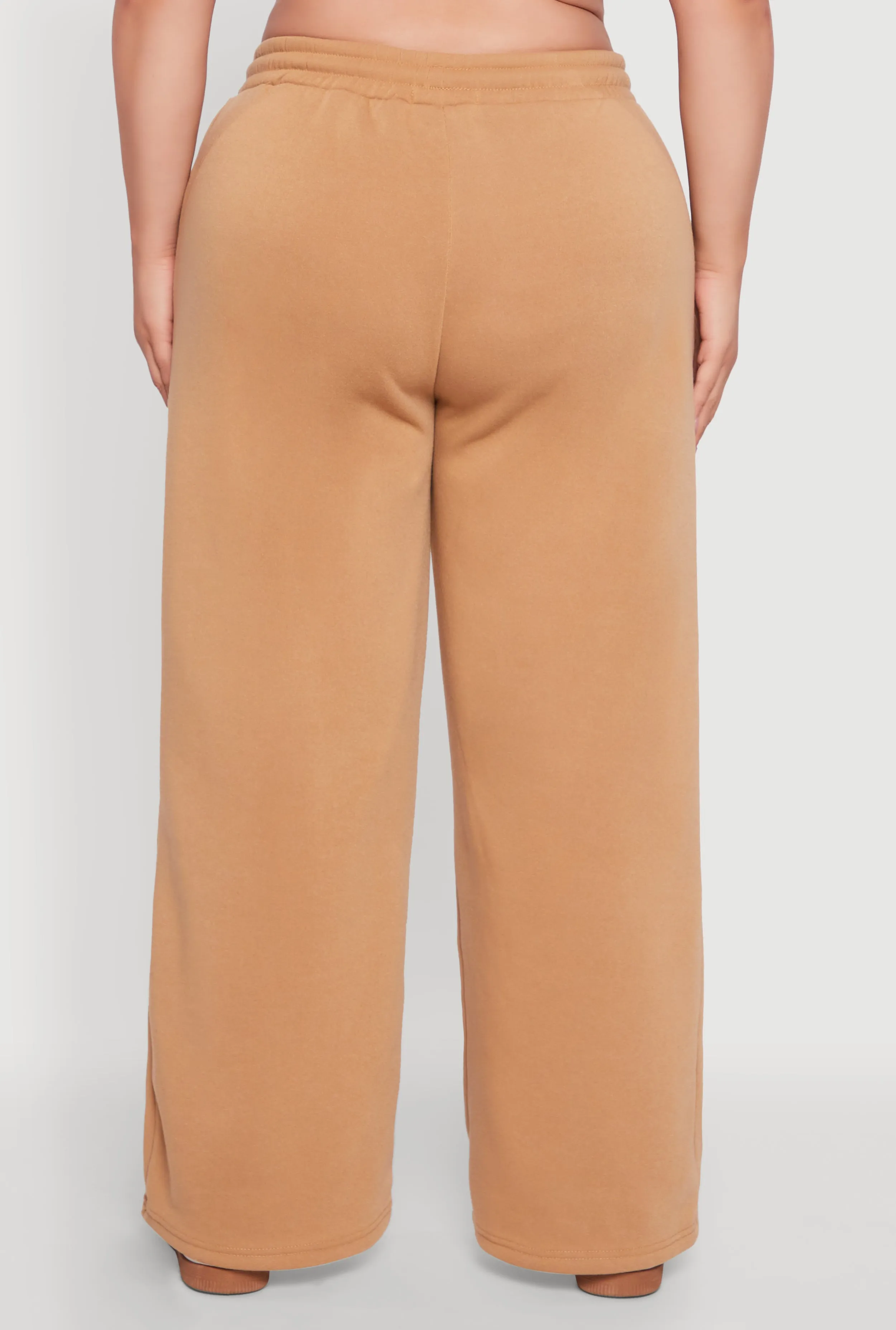 Plus Size Wide Leg Fleece Sweatpants with Pockets sold by Rainbow product image thumbnail 5