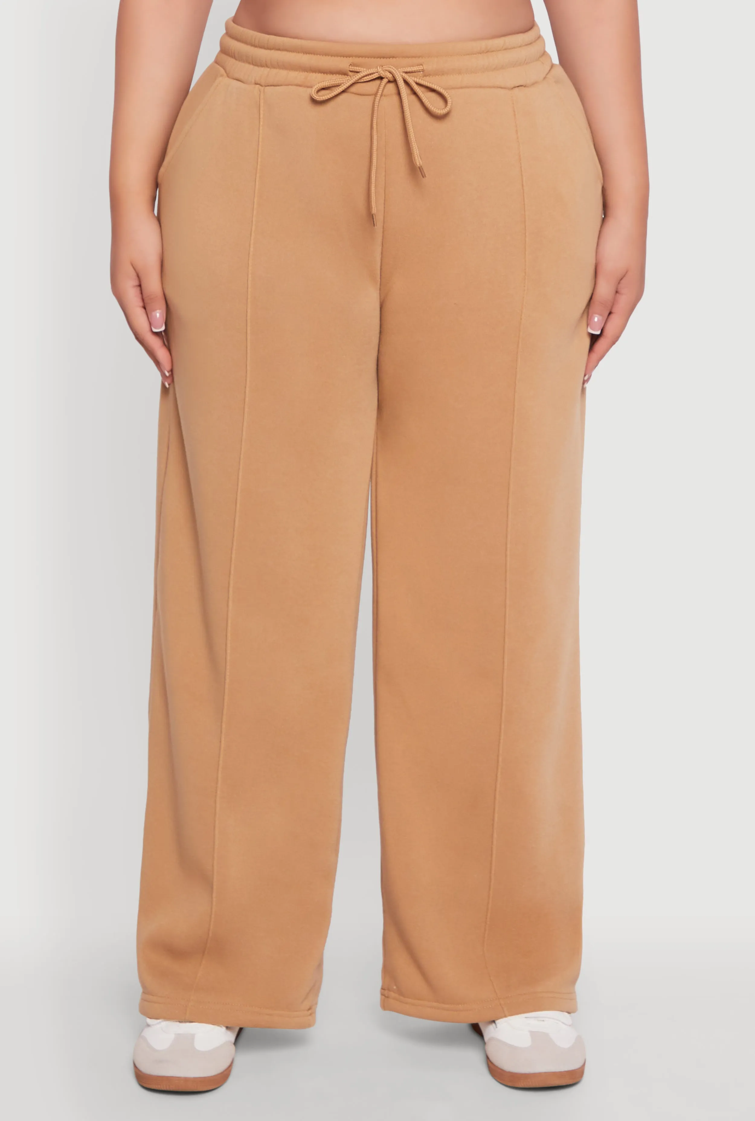 Plus Size Wide Leg Fleece Sweatpants with Pockets sold by Rainbow product image thumbnail 3