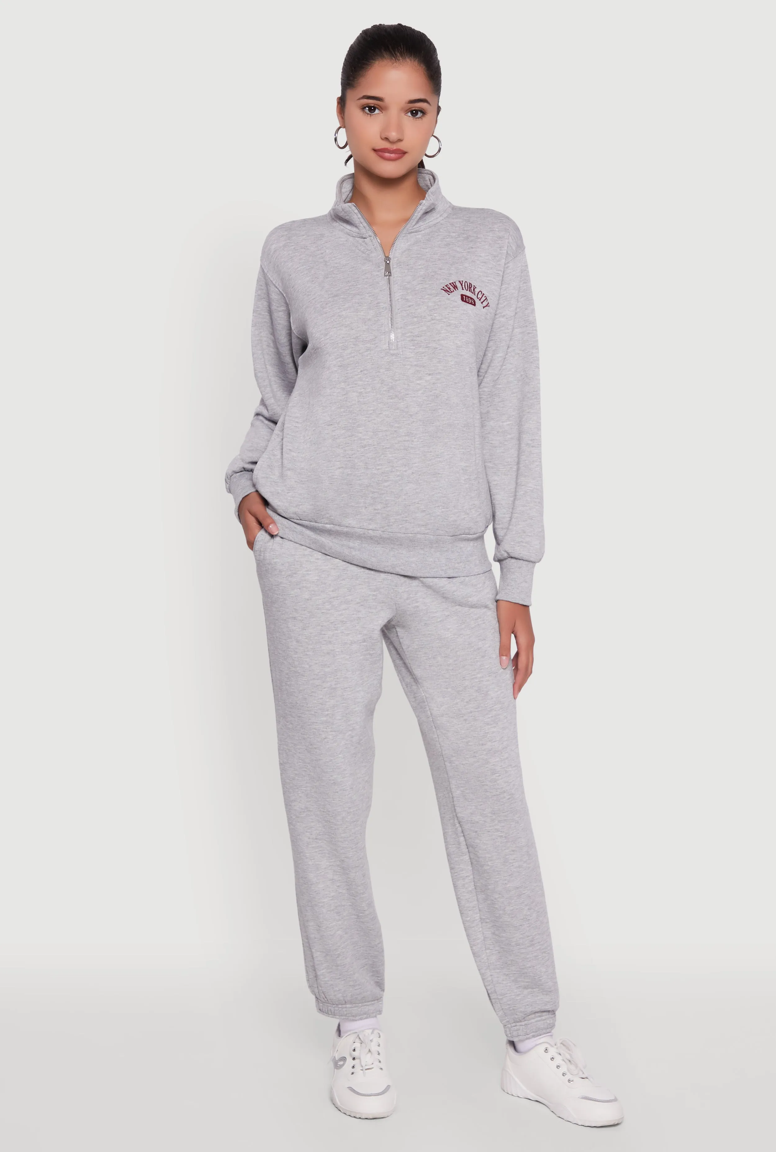 High Waisted Fleece Lined Elastic Waist Joggers sold by Rainbow product image thumbnail 4