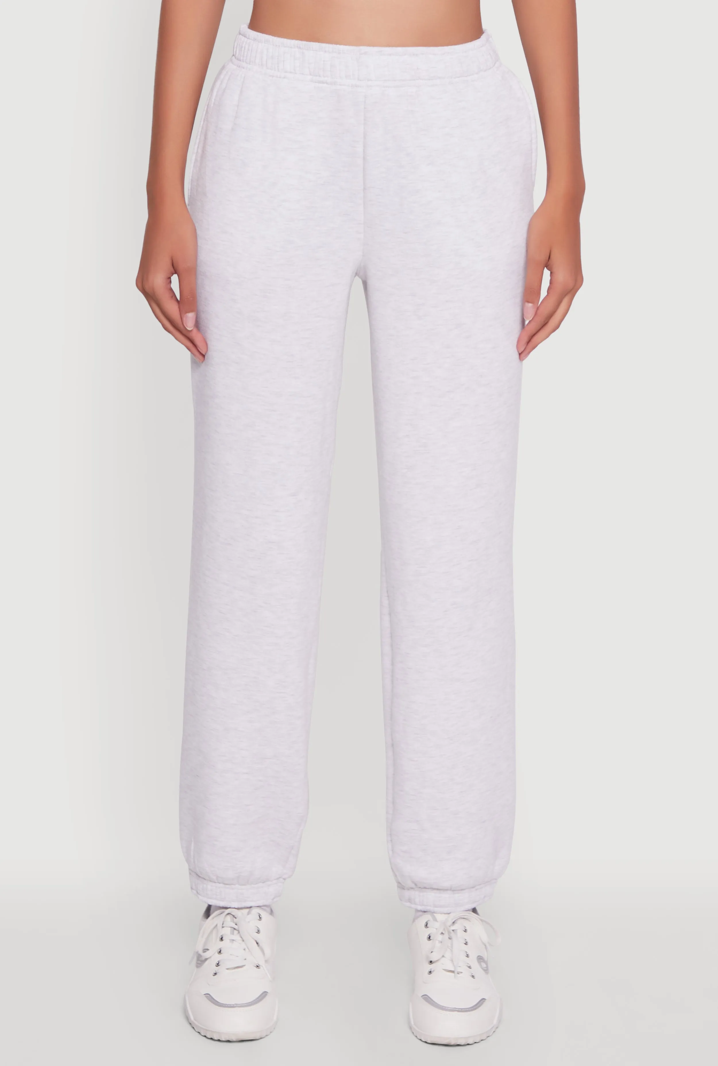 High Waisted Fleece Lined Elastic Waist Joggers sold by Rainbow product image thumbnail 3