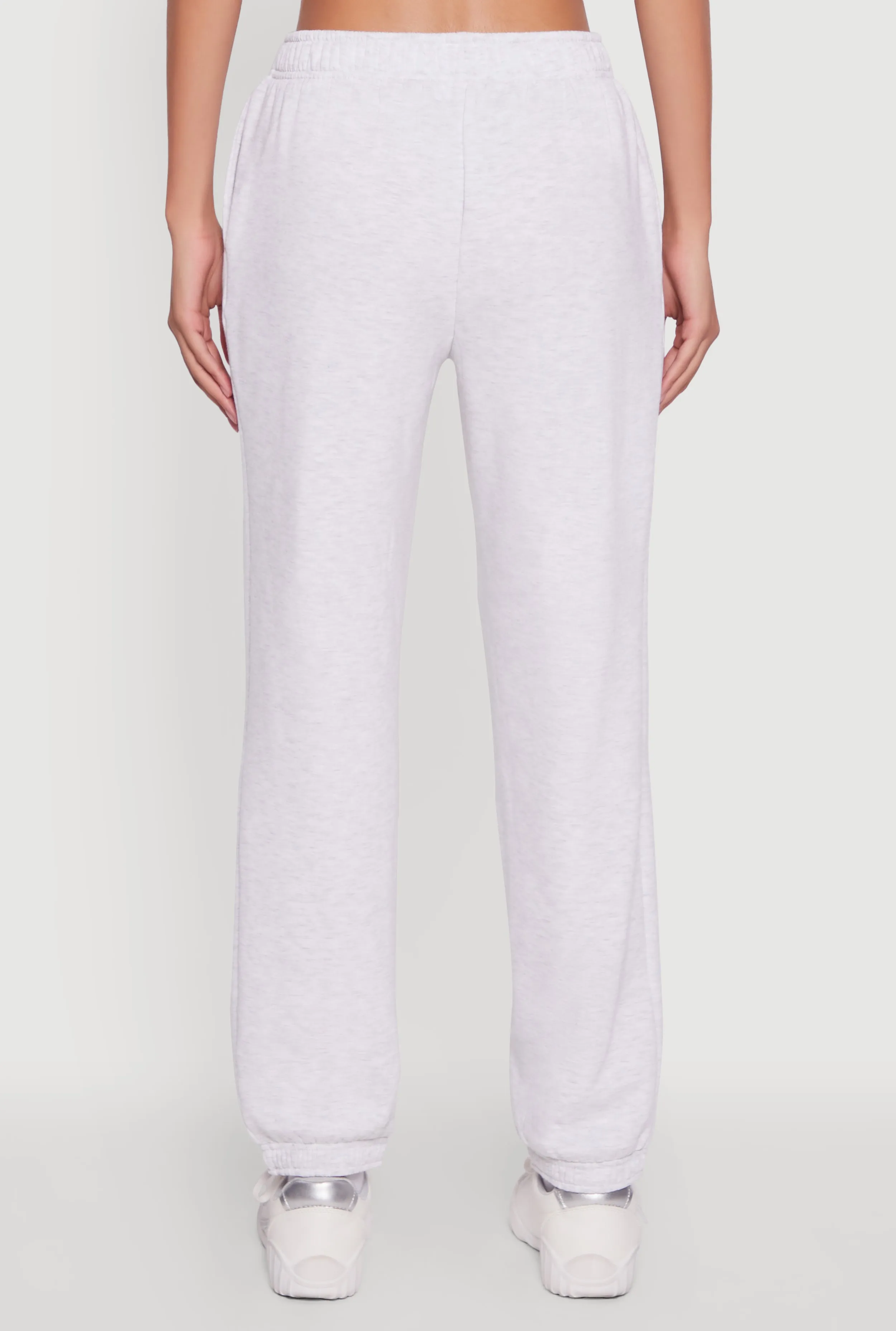 High Waisted Fleece Lined Elastic Waist Joggers sold by Rainbow product image thumbnail 5