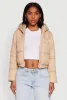 Cropped Hooded Puffer Jacket sold by Rainbow