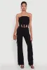 Ruffle Trim Crop Tube Top sold by Rainbow
