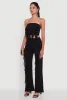 Ruffle Trim Crop Tube Top sold by Rainbow