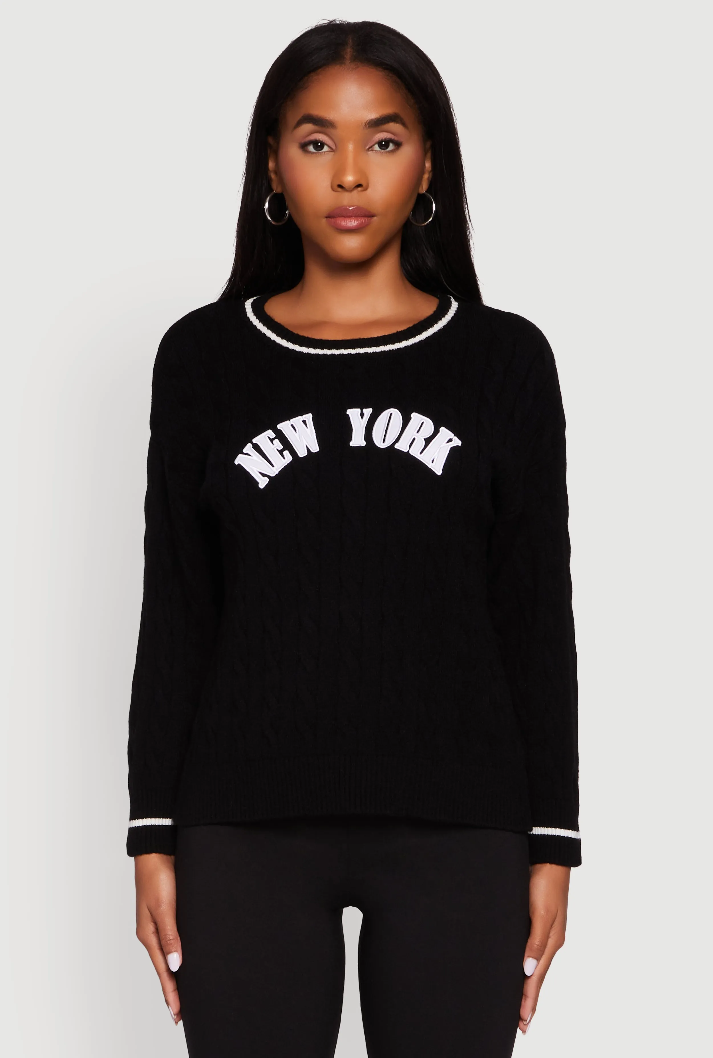 New York Graphic Cable Knit Sweater sold by Rainbow product image thumbnail 2