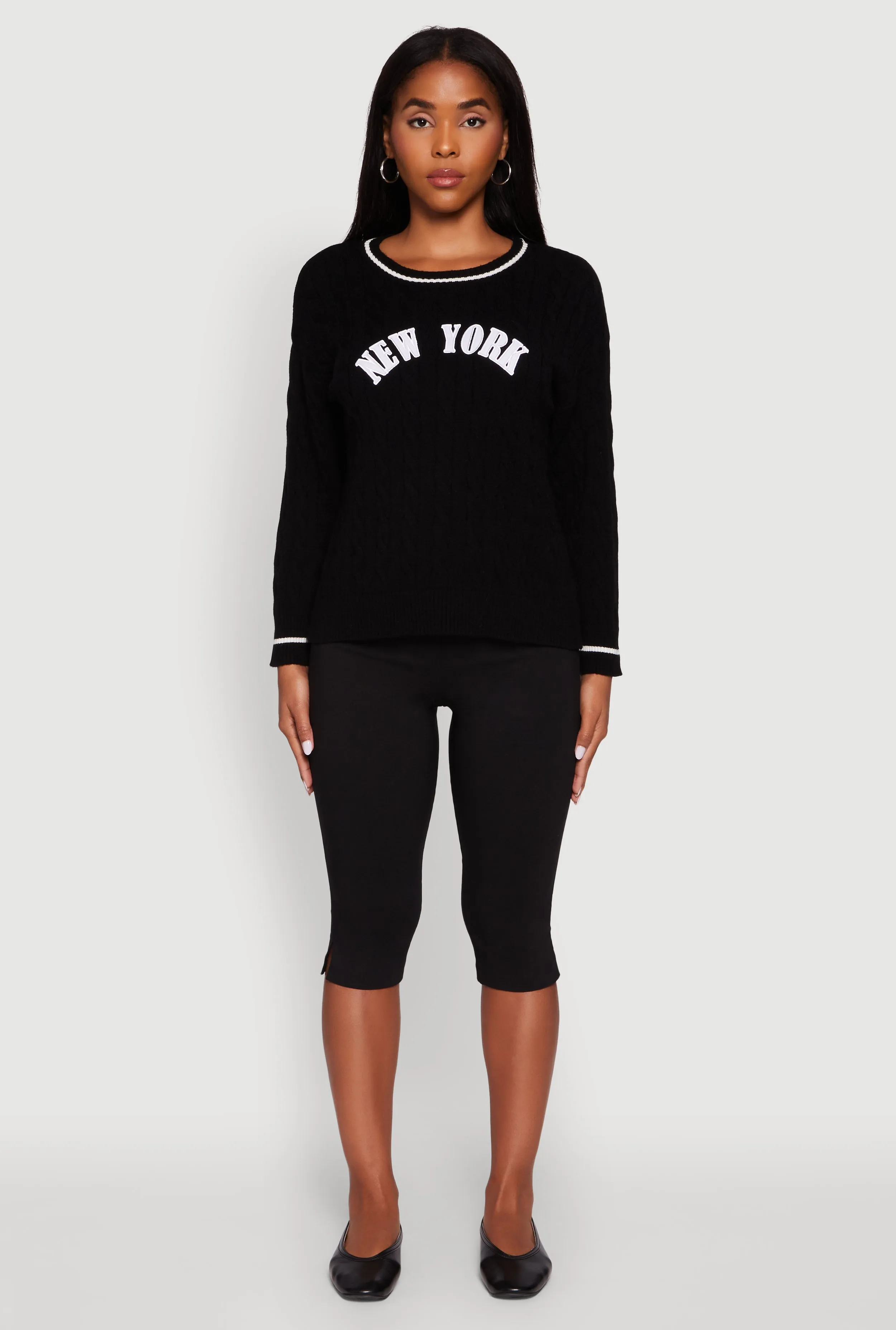 New York Graphic Cable Knit Sweater sold by Rainbow product image thumbnail 3