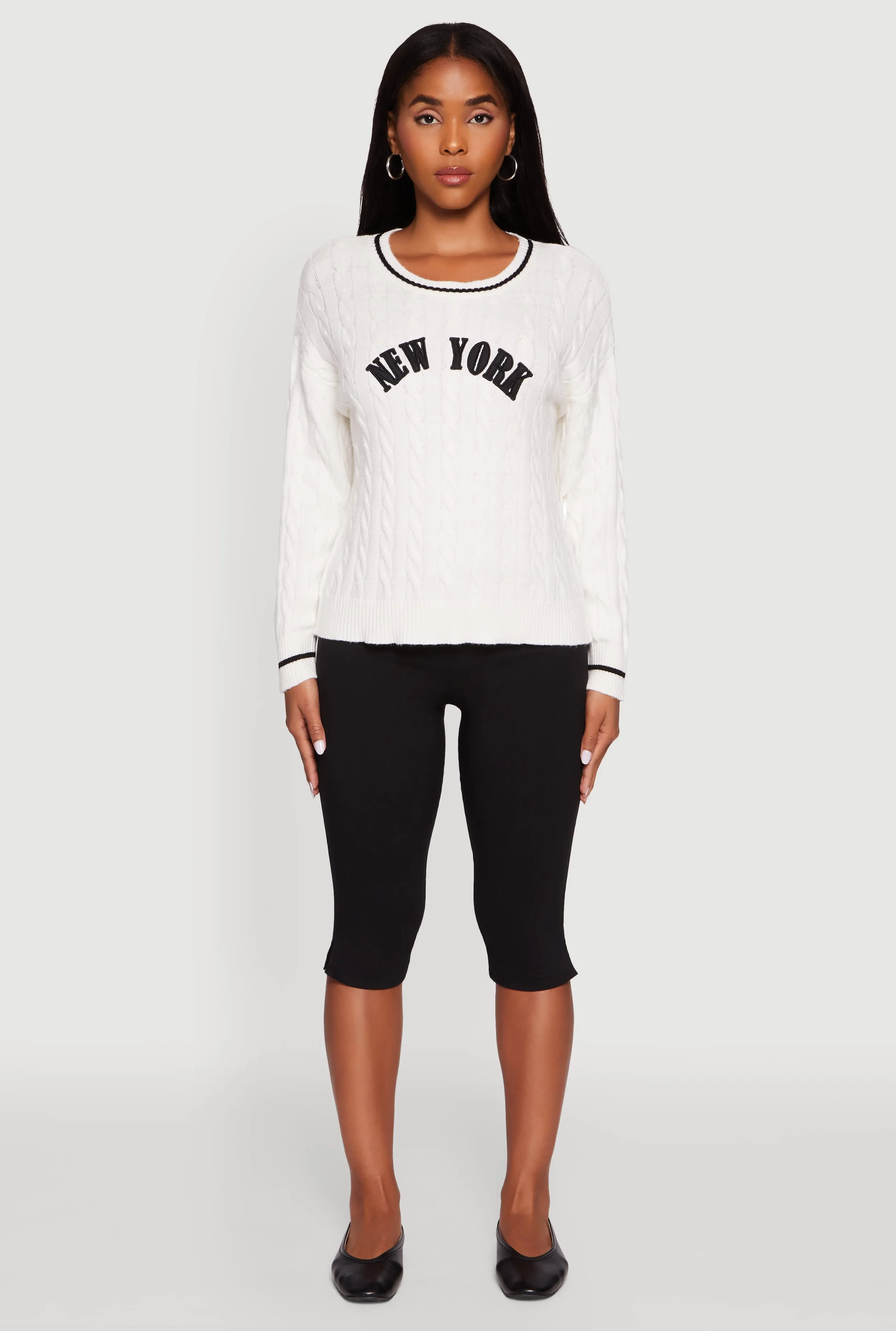 New York Graphic Cable Knit Sweater sold by Rainbow product image thumbnail 3