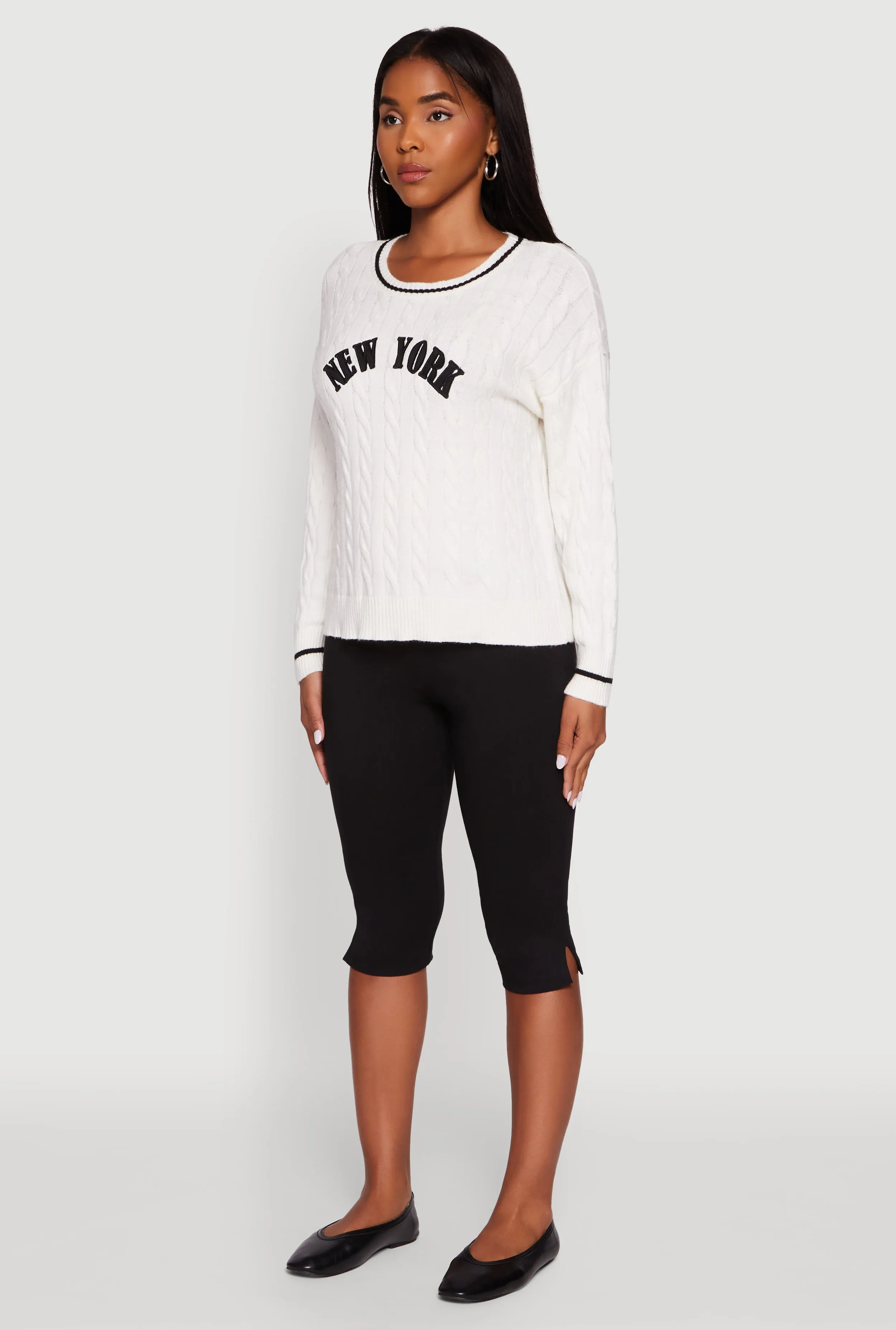 New York Graphic Cable Knit Sweater sold by Rainbow product image thumbnail 5