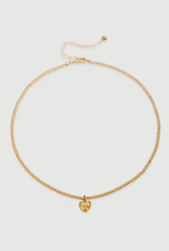 Dainty Heart Pendant Necklace sold by Rainbow