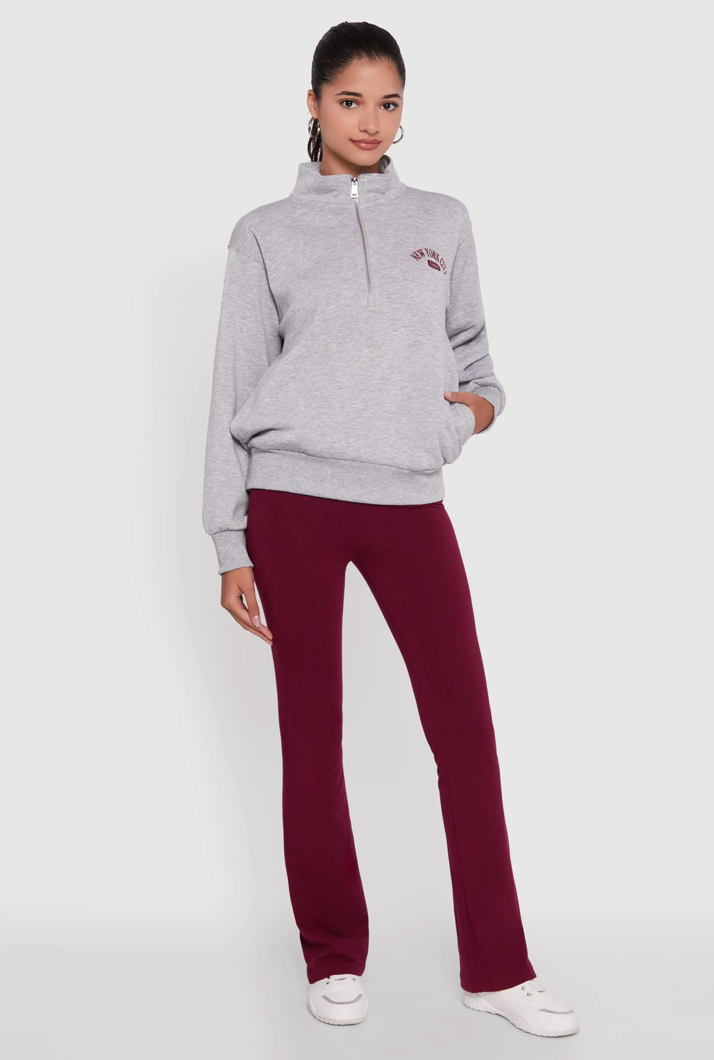 High Waisted Slim Bootcut Yoga Pants sold by Rainbow